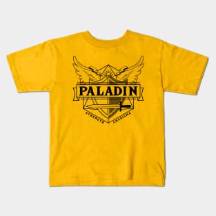 Paladin (Black) Kids T-Shirt